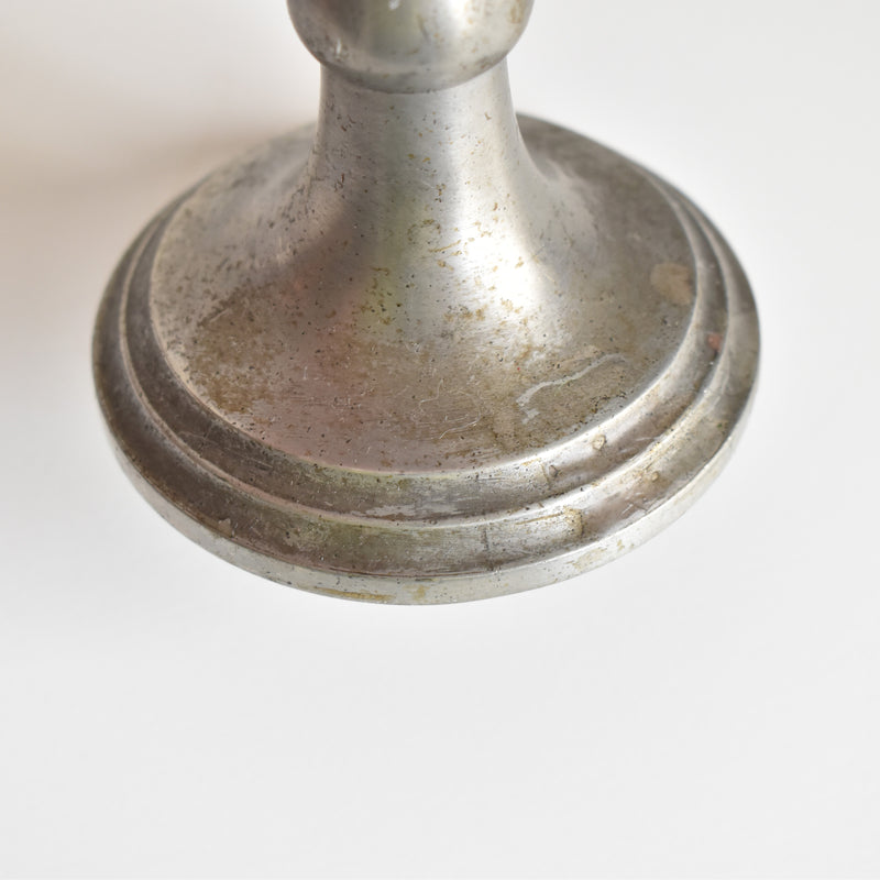 Vintage Pewter Candlestick Holder ROSE DESIGN INTERNATIONAL