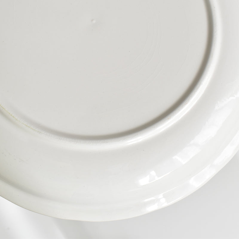 Vintage Plate Digoin & Sarreguemines White Relief F