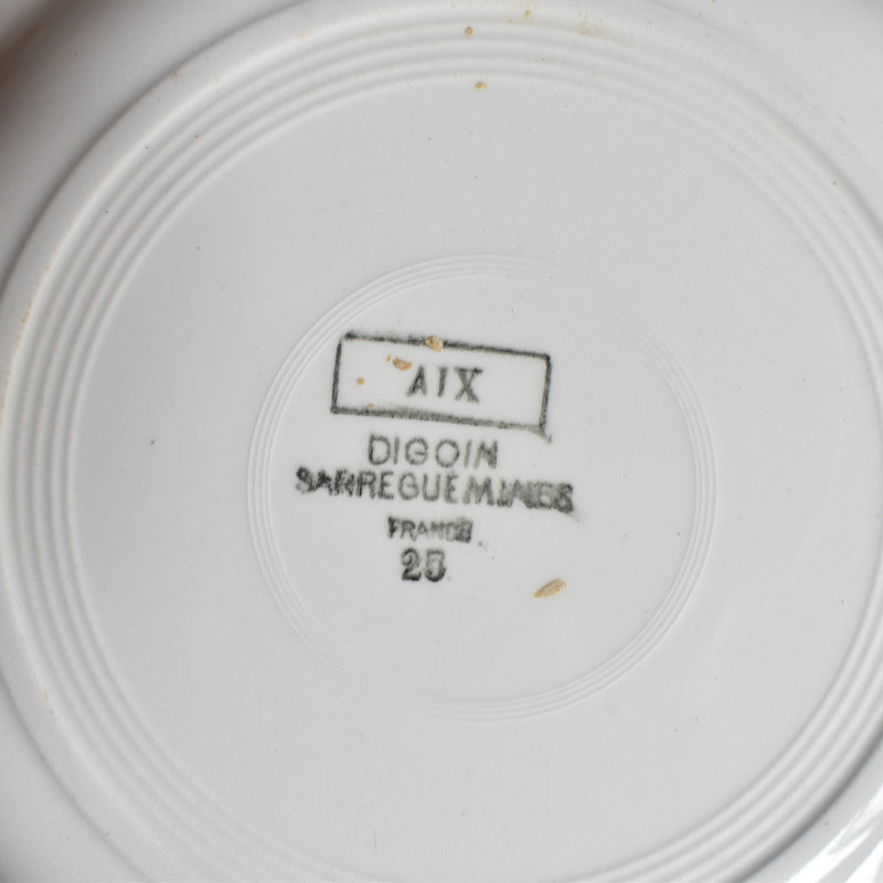 Vintage plate Digoin & Sarreguemines Aix A