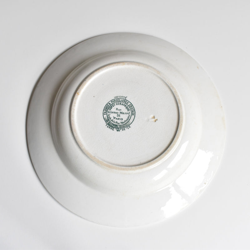 Antique Deep Plate DEPOT CERAMIQUES PARIS