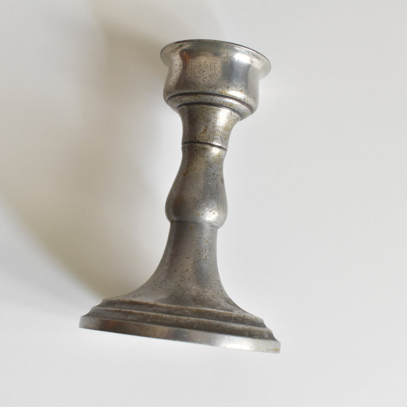 Vintage Pewter Candlestick Holder ROSE DESIGN INTERNATIONAL