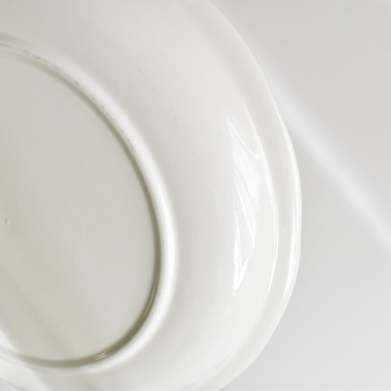 Vintage Plate Digoin & Sarreguemines White Relief F