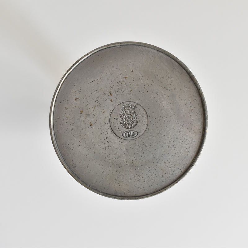 Vintage Pewter Candlestick Holder ROSE DESIGN INTERNATIONAL