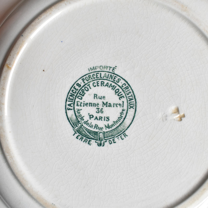 Antique Deep Plate DEPOT CERAMIQUES PARIS