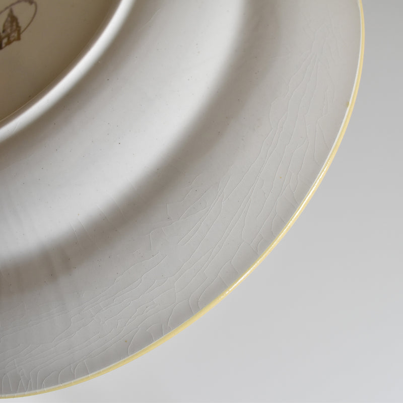 Vintage Deep Plate, Lamandinoise, Pastel Jaune C