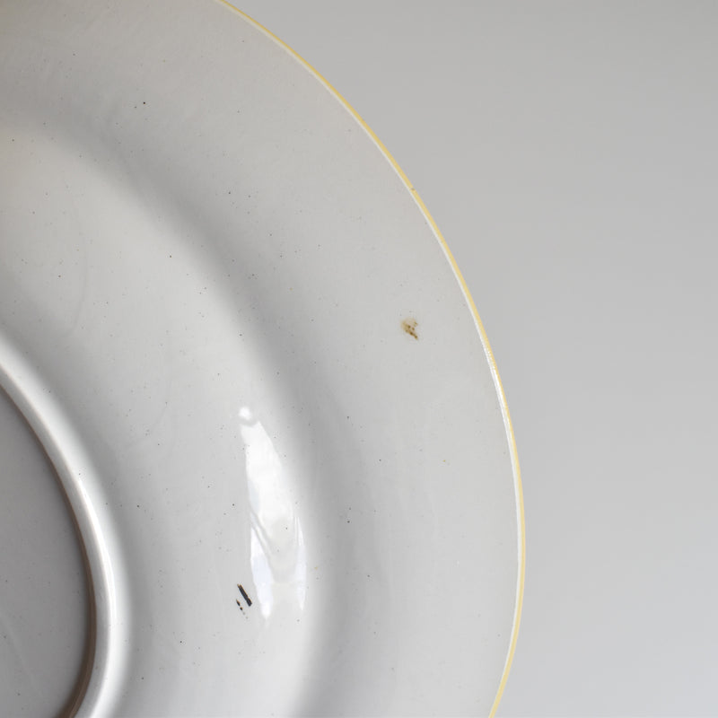 Vintage Deep Plate, Lamandinoise, Pastel Jaune C
