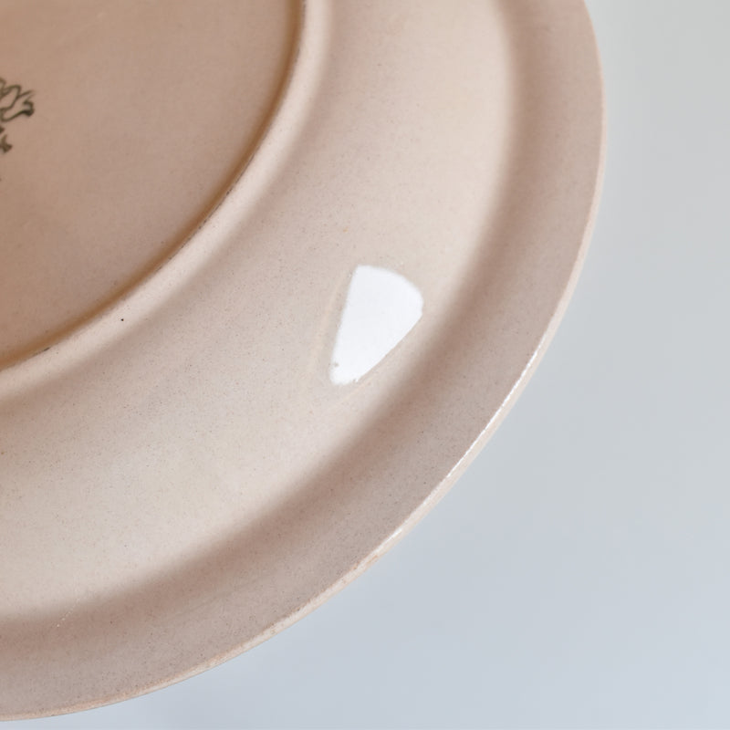Vintage Deep Plate Longwy Betty I