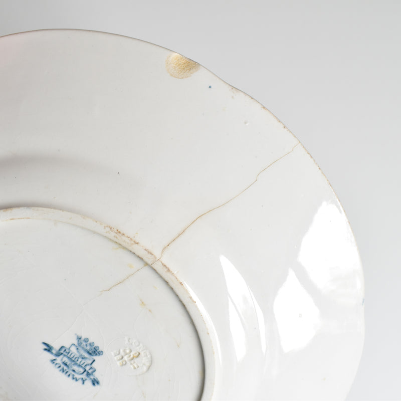 Antique Plate Longwy Muguet (Lily of the Valley) A