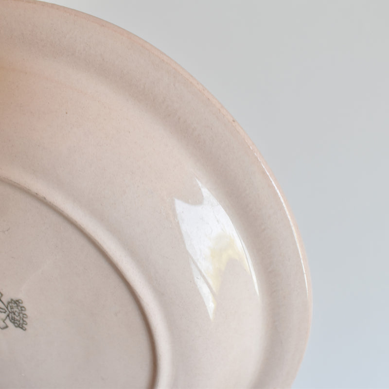 Vintage Deep Plate Longwy Betty I