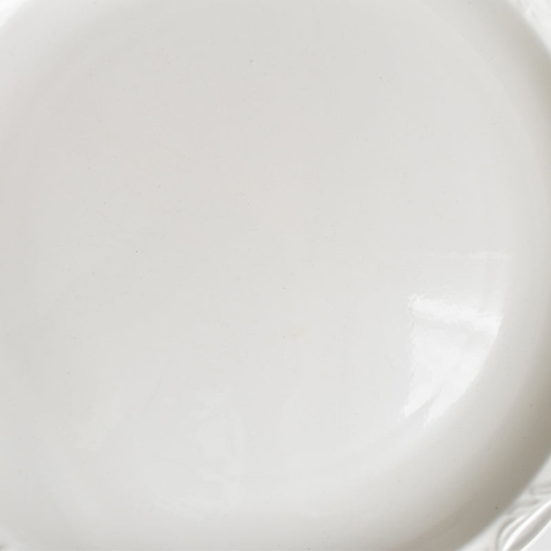 Vintage Plate Digoin & Sarreguemines White Relief F