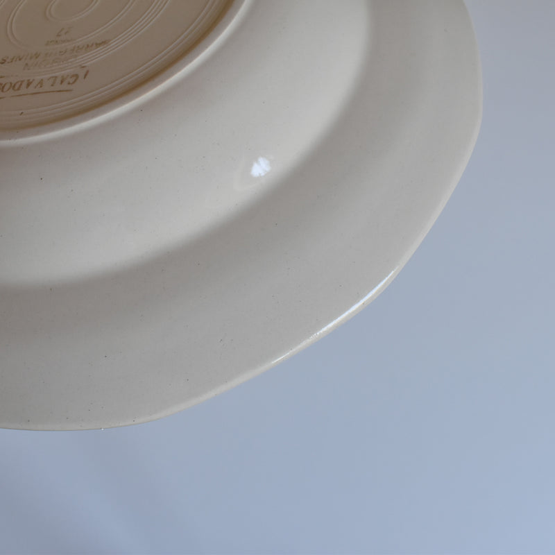 Vintage Deep Plate Digoin & Sarreguemines Calvados C