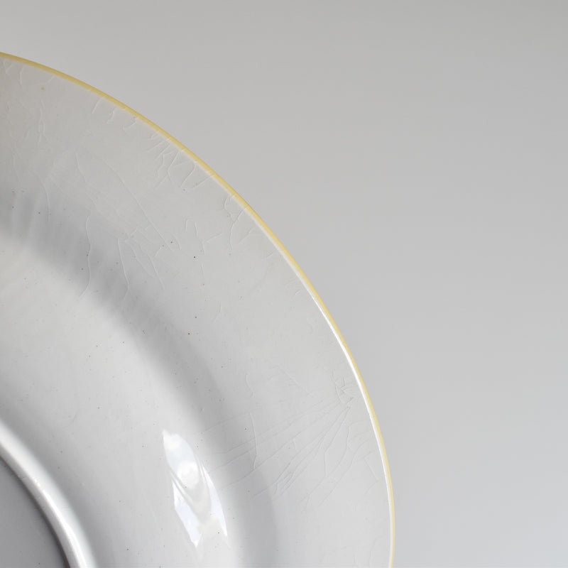 Vintage Deep Plate, Lamandinoise, Pastel Jaune C