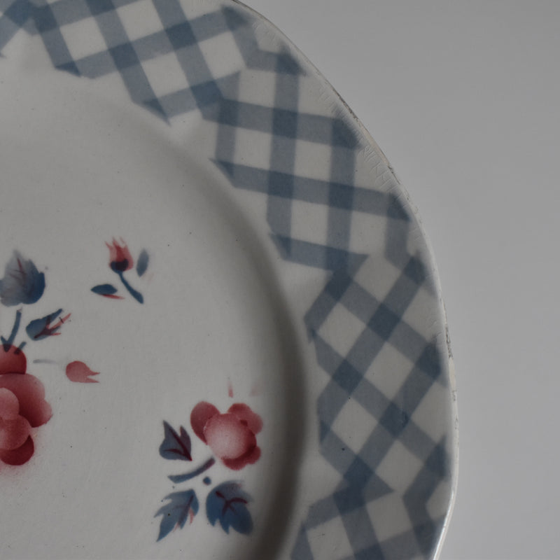 Vintage Dessert Plate Digoin & Sarreguemines Bastia D