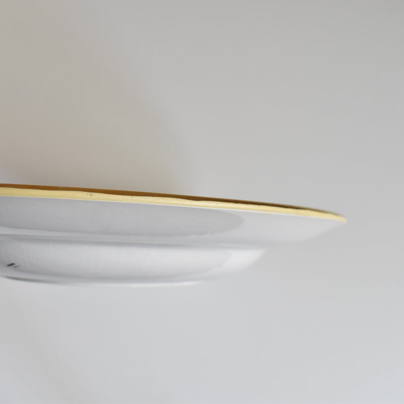 Vintage Deep Plate, Lamandinoise, Pastel Jaune C