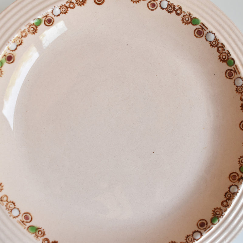 Vintage Deep Plate Longwy Betty I
