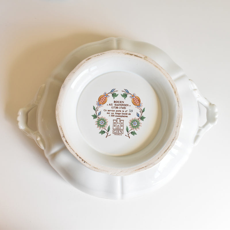 Vintage Tureen Gien Rouen "Au Sainfoin" (On display at the Osaka store)