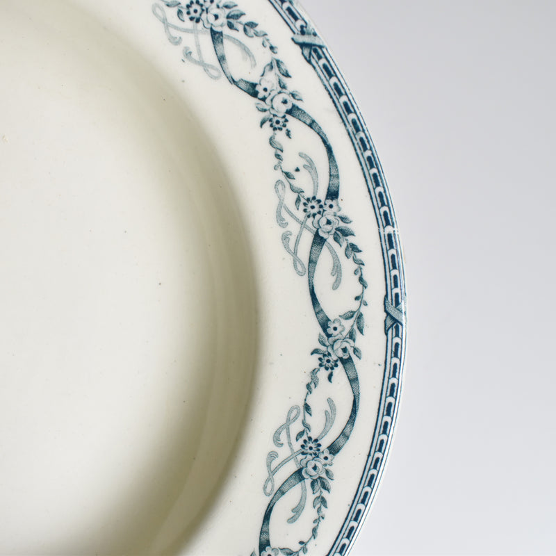 Antique Deep Plate Sarreguemines Récamier C