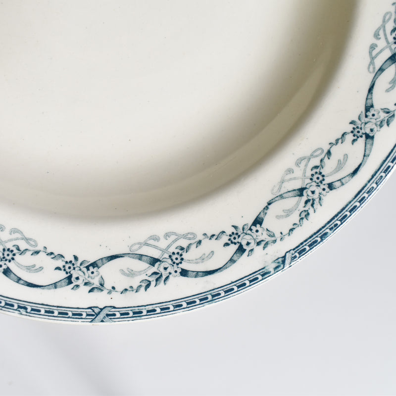 Antique Deep Plate Sarreguemines Récamier C