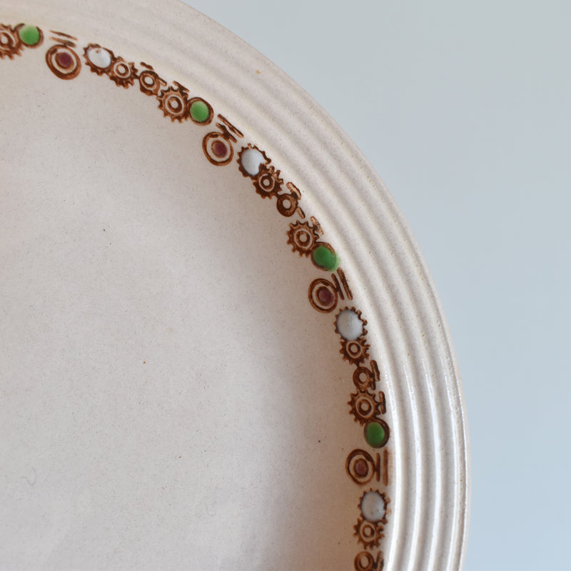Vintage Deep Plate Longwy Betty I