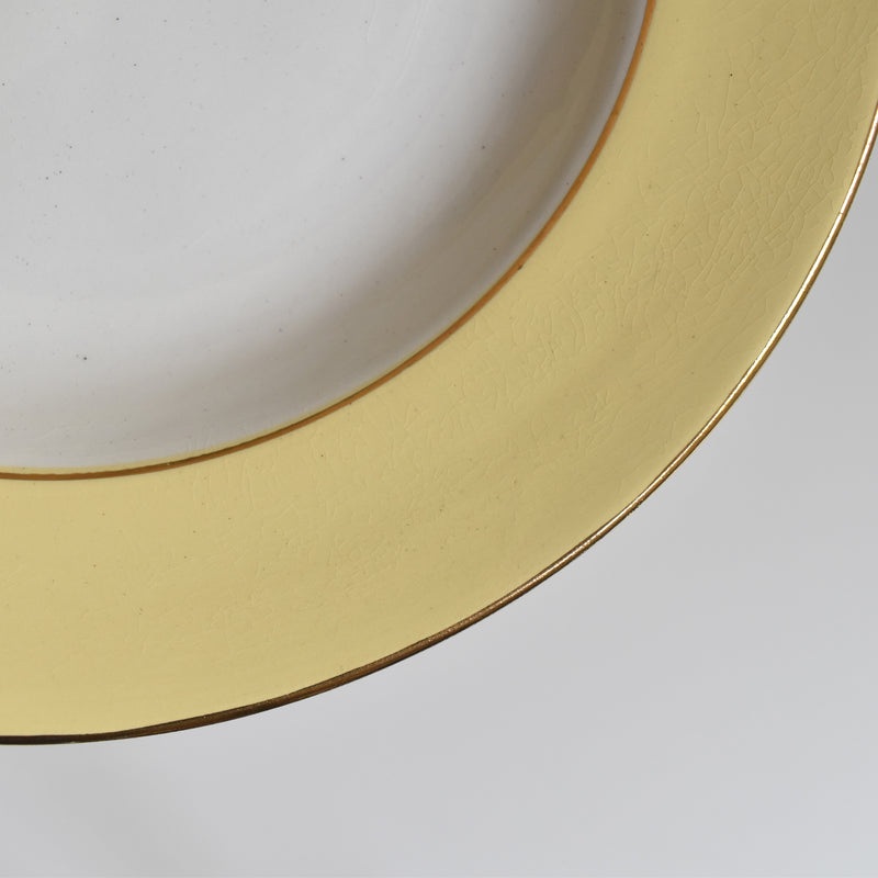 Vintage Deep Plate, Lamandinoise, Pastel Jaune C