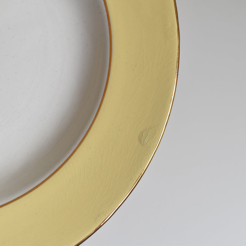 Vintage Deep Plate, Lamandinoise, Pastel Jaune C