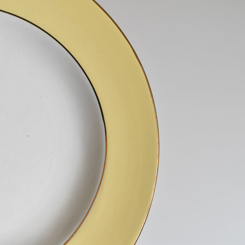 Vintage Deep Plate, Lamandinoise, Pastel Jaune C