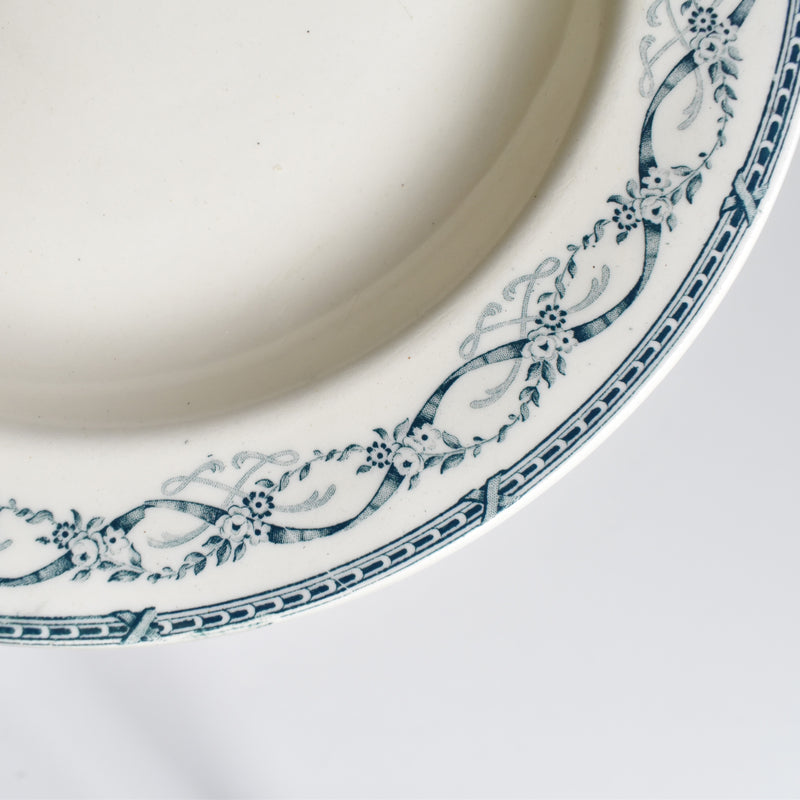 Antique Deep Plate Sarreguemines Récamier C