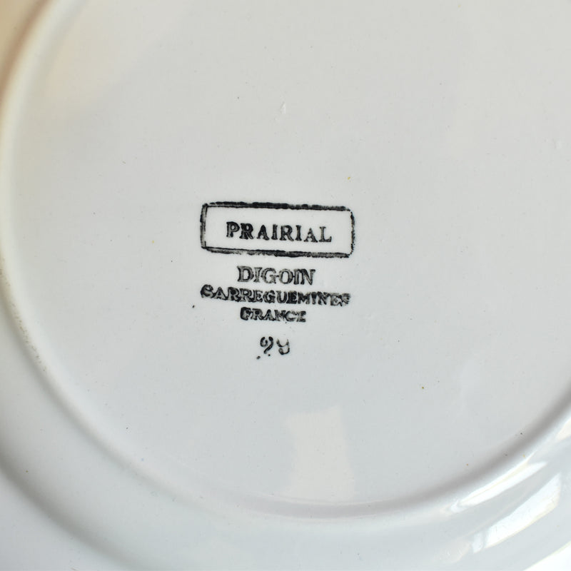 Vintage Plate - Digoin & Sarreguemines Prairial