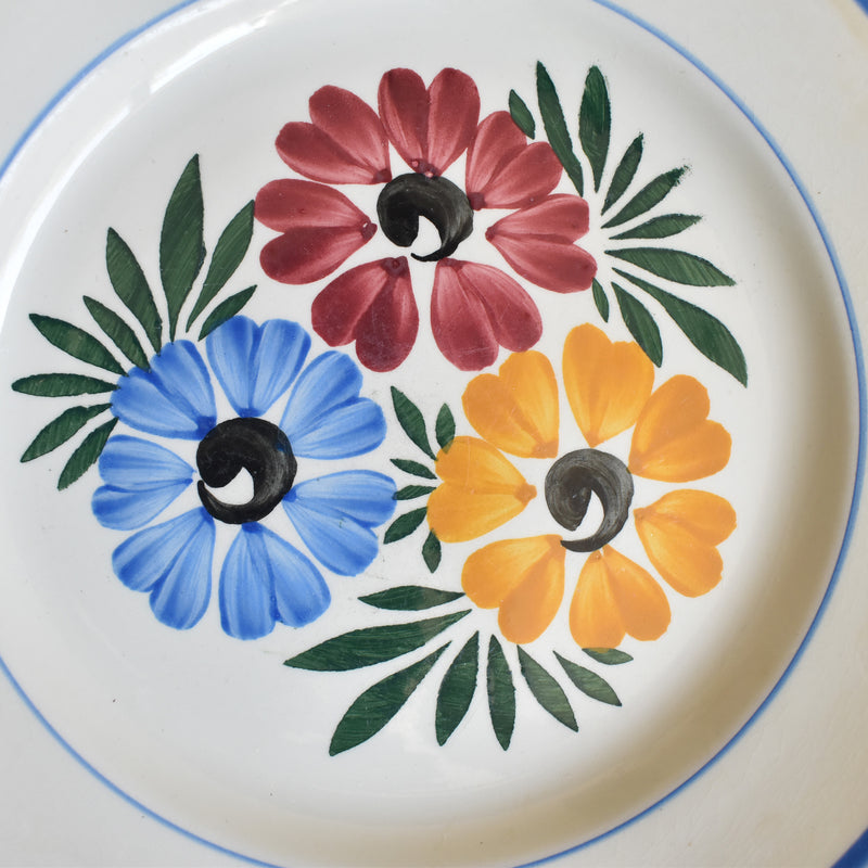 Vintage Plate HBCM Creil-Montereau Yvonne B