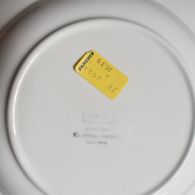 Vintage Deep Plate Digoin & Sarreguemines Cassel A