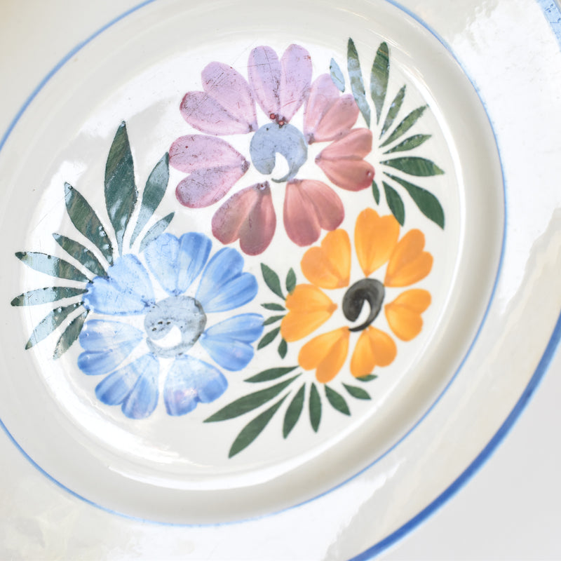 Vintage Plate HBCM Creil-Montereau Yvonne B