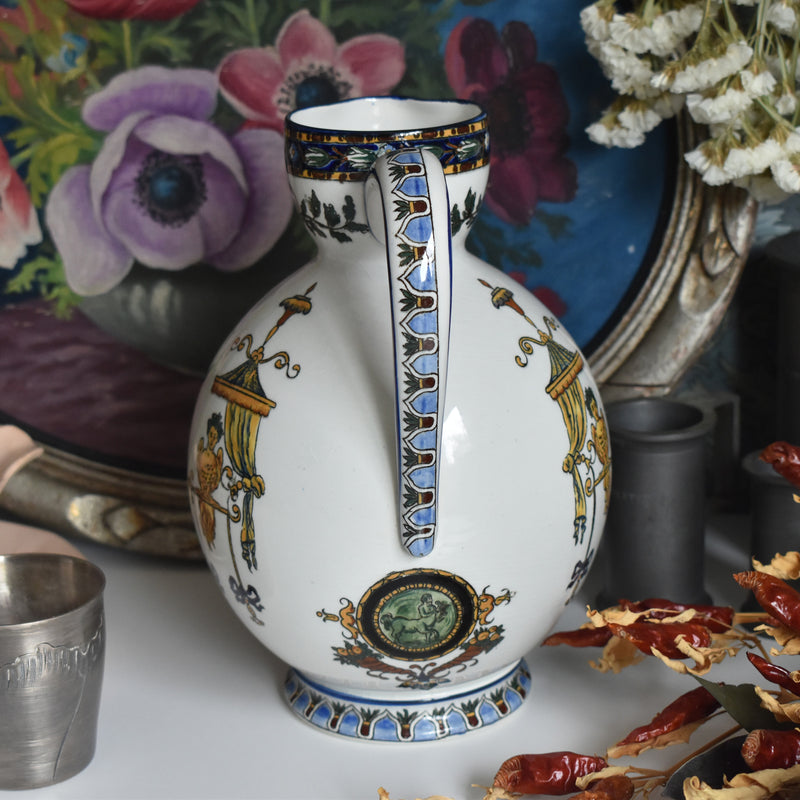Vintage pitcher Gien Italia Diane