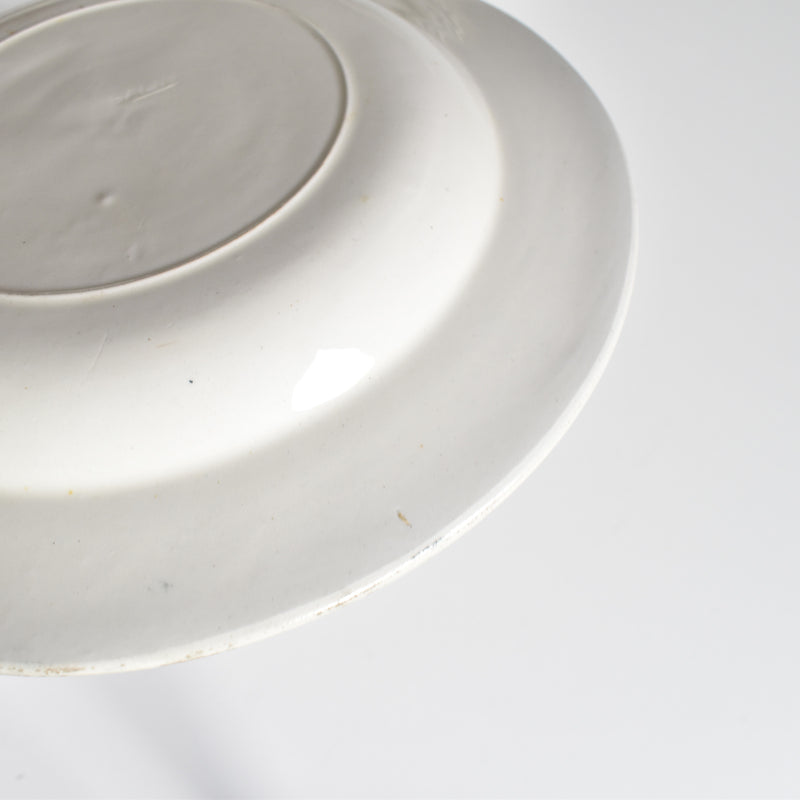 Antique deep dish, Sarreguemines Récamier D