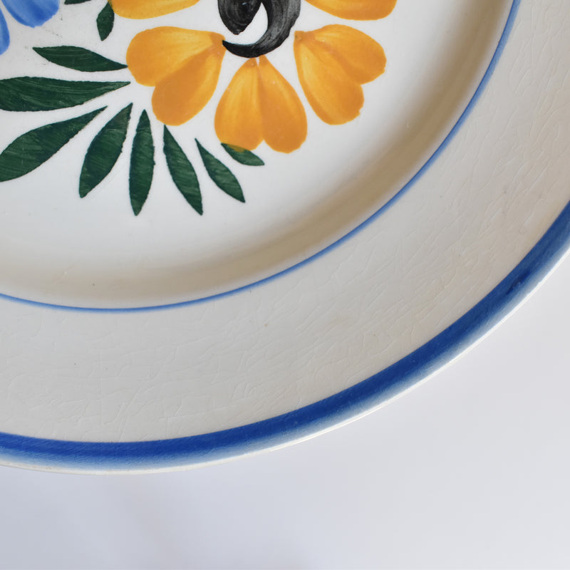 Vintage Plate HBCM Creil-Montereau Yvonne B