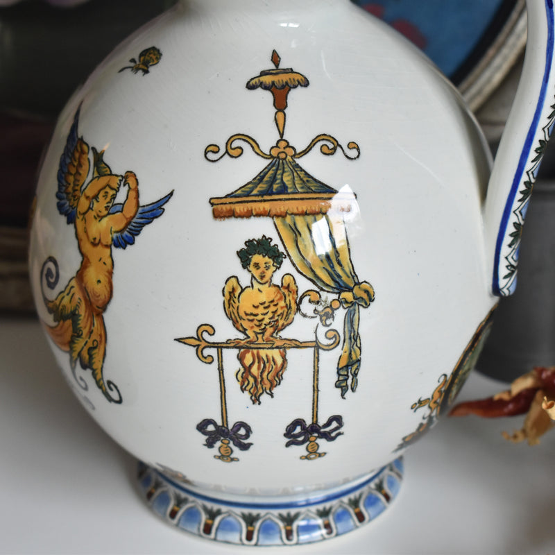 Vintage pitcher Gien Italia Diane