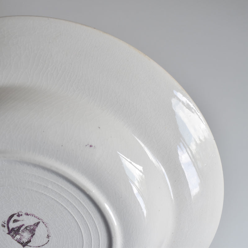 Vintage Deep Plate, Ramandinoise, Pastel Yellow, D