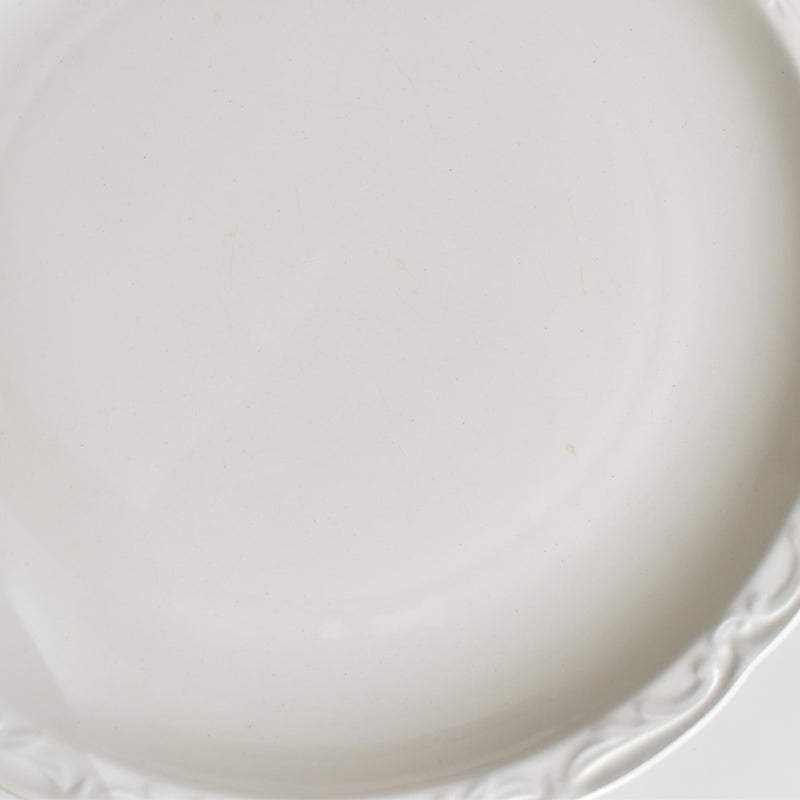 Vintage Digoin & Sarreguemines White Relief Plate G