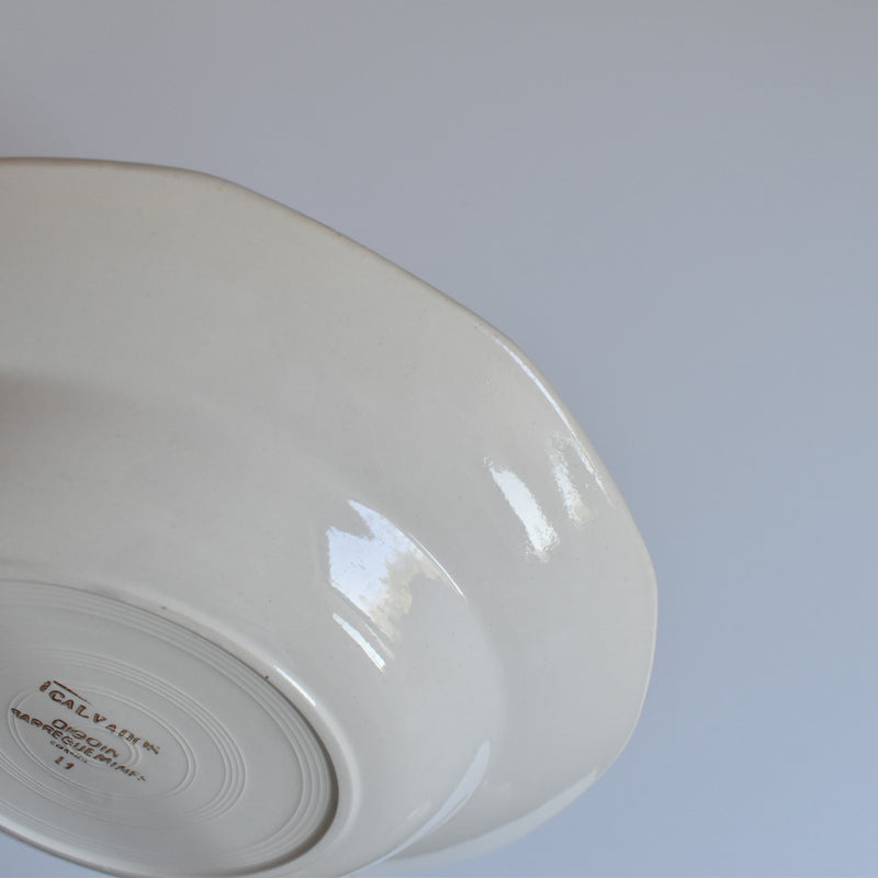 Vintage Deep Plate Digoin & Sarreguemines Calvados D