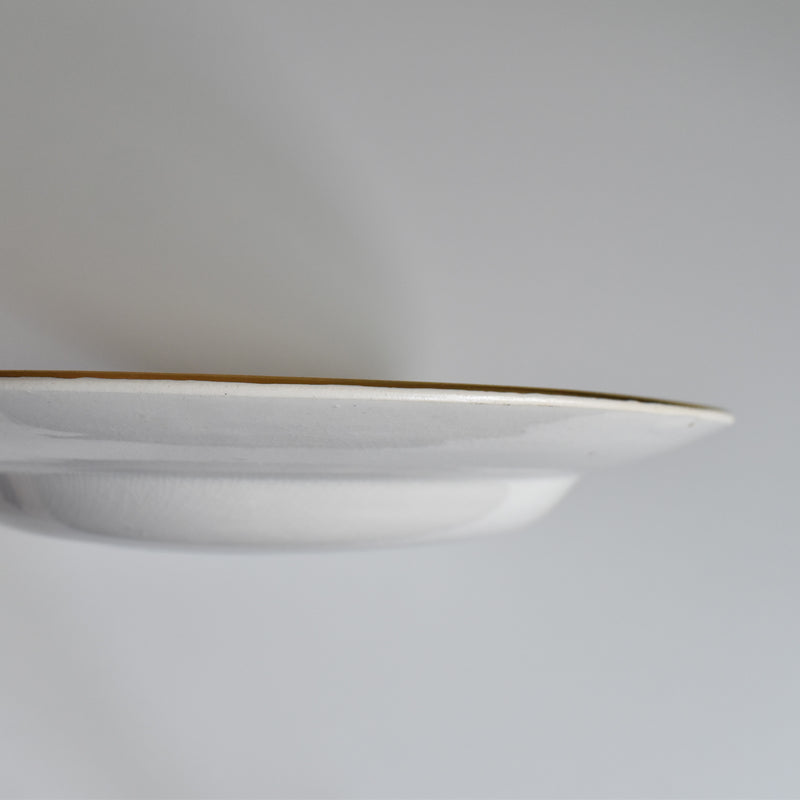 Vintage Deep Plate, Ramandinoise, Pastel Yellow, D