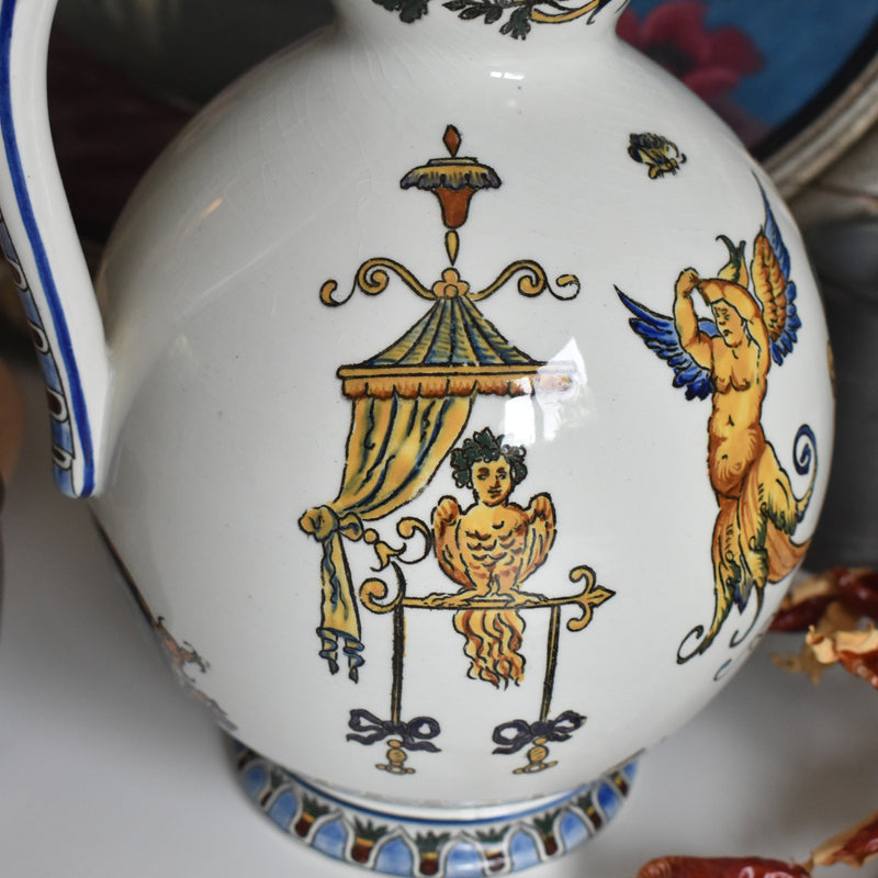 Vintage pitcher Gien Italia Diane