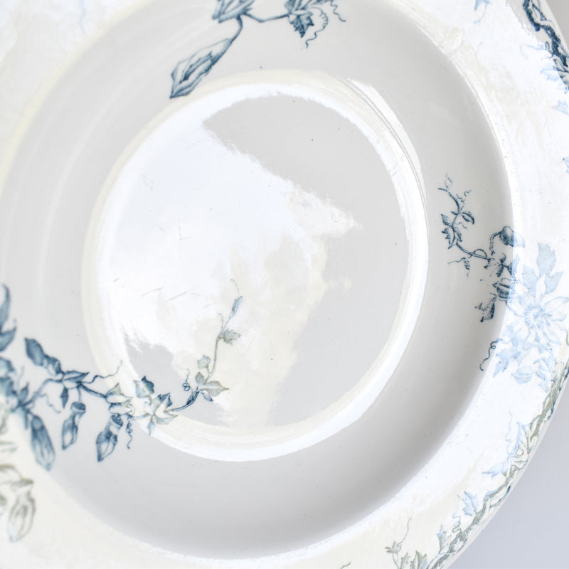 Antique Deep Plate, KG Luneville Passiflore A