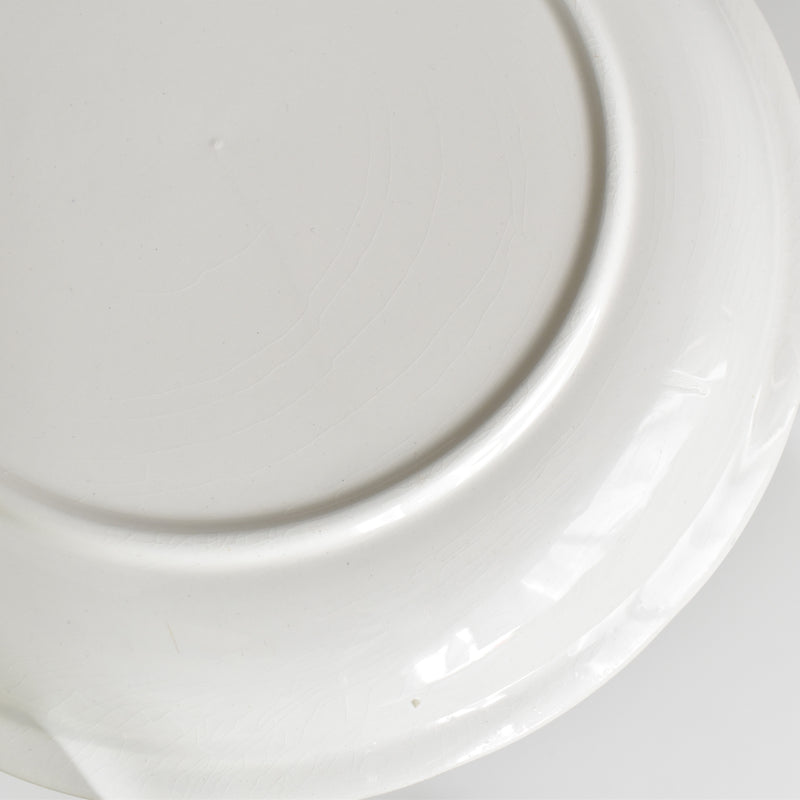 Vintage plate Digoin & Sarreguemines White relief H
