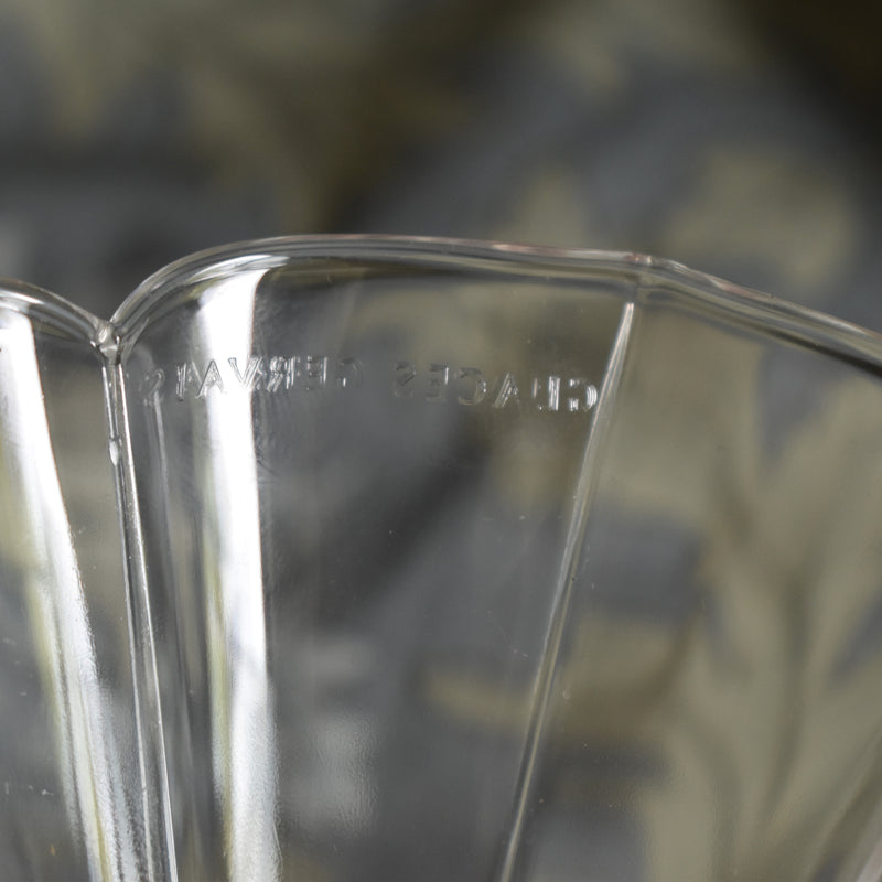 Vintage Glass Ice Cream Cup Glace Gervais