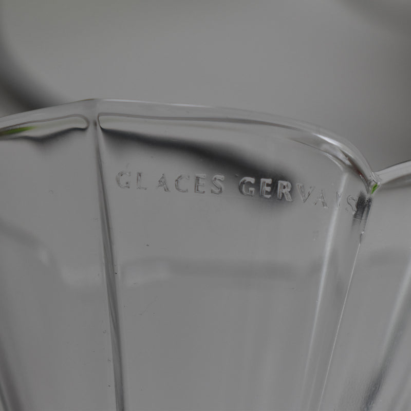 Vintage Glass Ice Cream Cup Glace Gervais