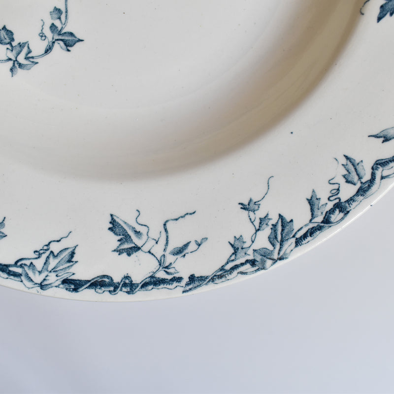 Antique Deep Plate, KG Luneville Passiflore A