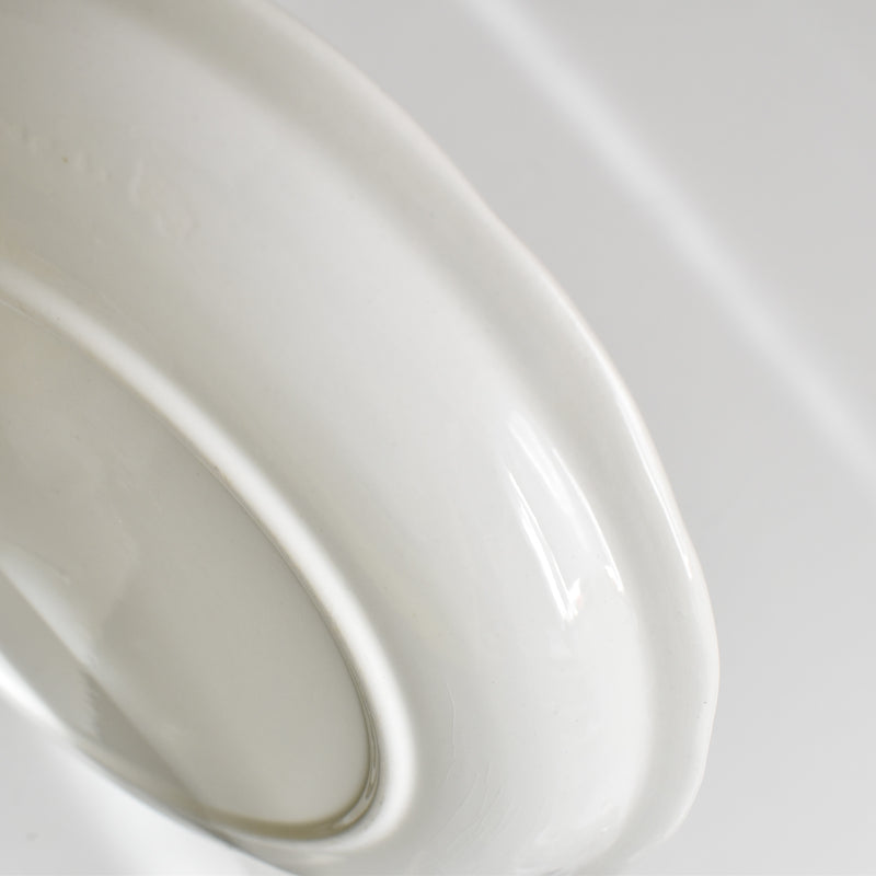 Vintage plate Digoin & Sarreguemines White relief H