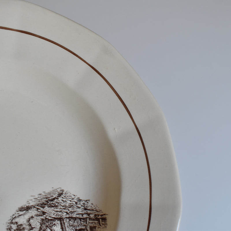 Vintage Deep Plate Digoin & Sarreguemines Calvados D