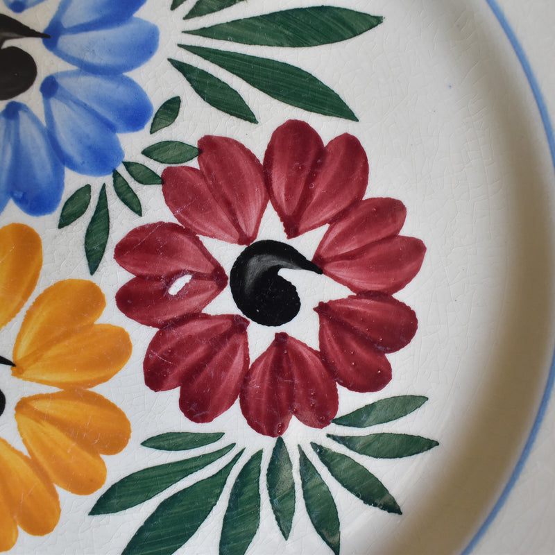 Vintage Plate HBCM Creil Montereau Yvonne C