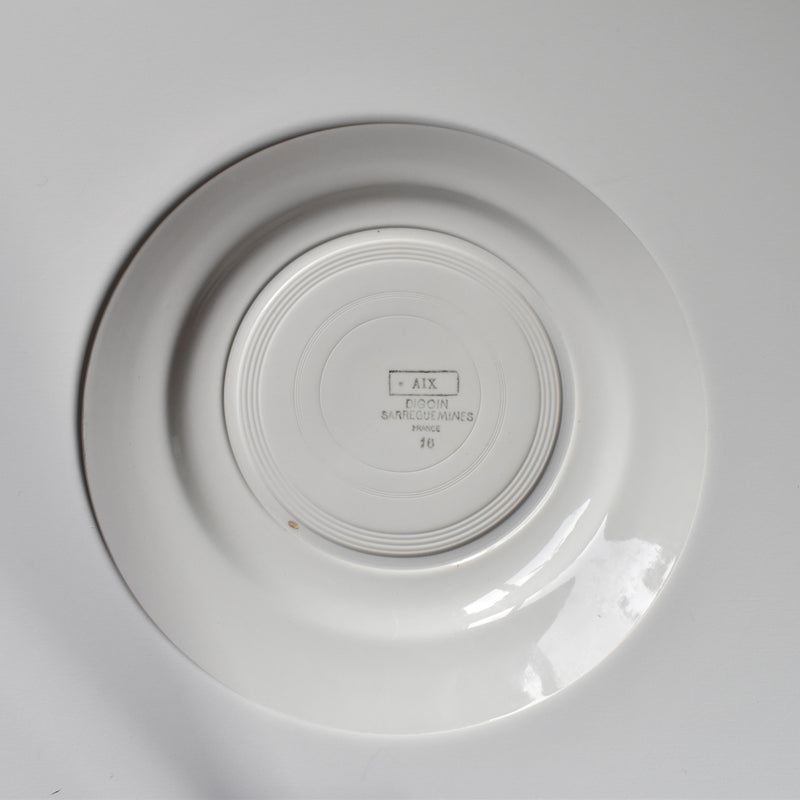 Vintage Plate Digoin & Sarreguemines Aix C