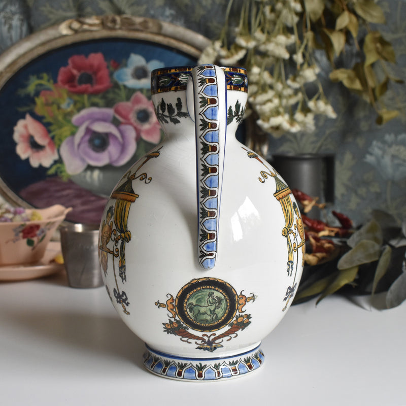 Vintage pitcher Gien Italia Diane